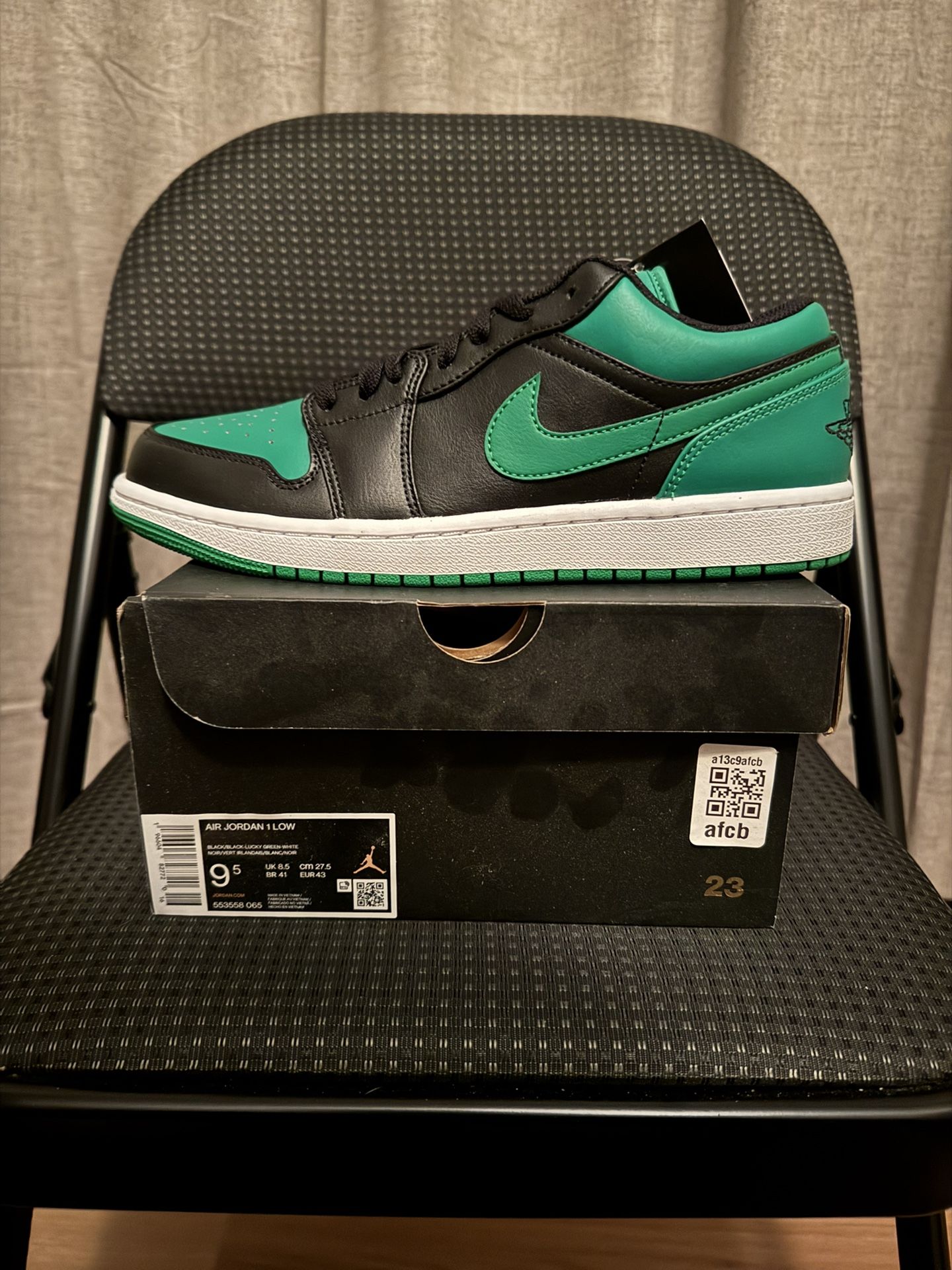 Jordan 1 Low “Lucky Green” 9.5M/11W - www.disolcolor.com