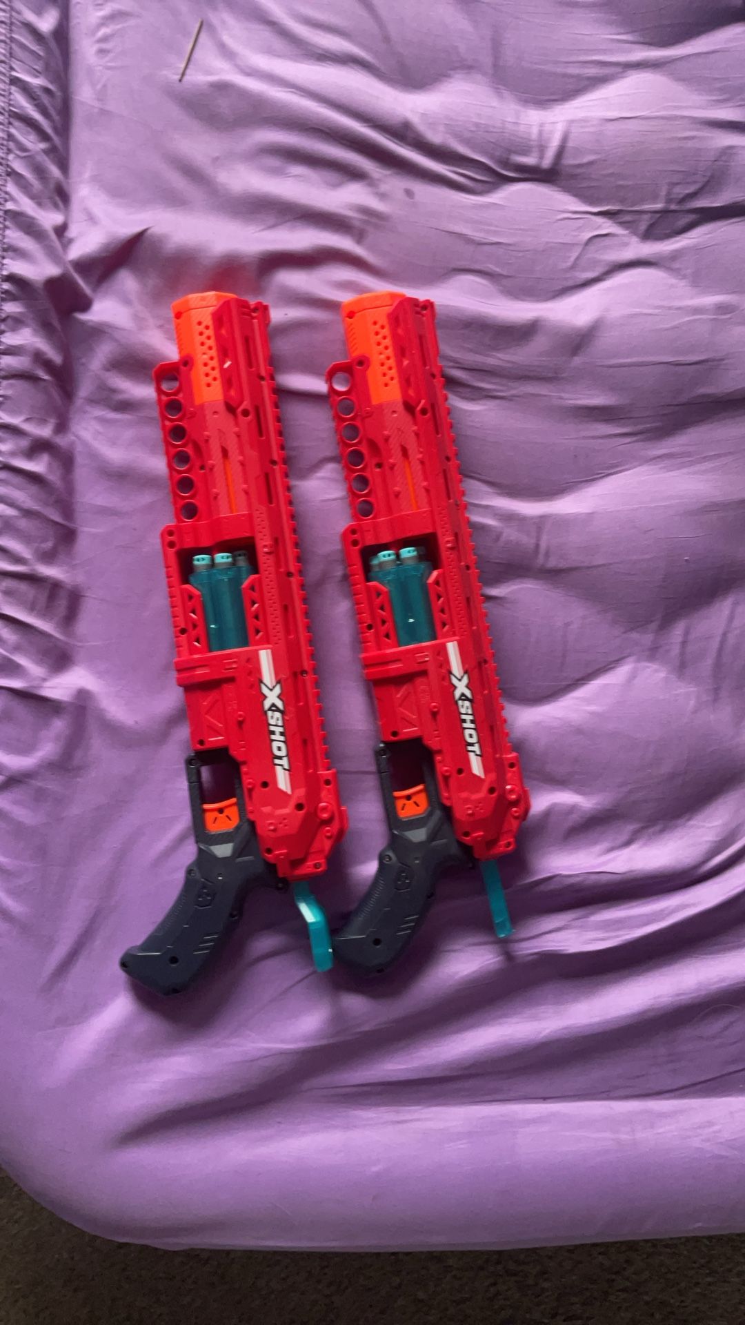 Dual X-shot 6 Chamber Toy Gun