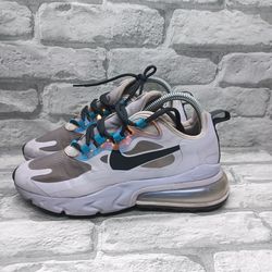 Nike Air Max 270 React Amethyst Womens Size 7.5 Tint Off Noir Blue Hero