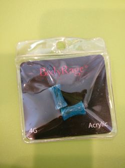 Acrylic 4 gauged earrings