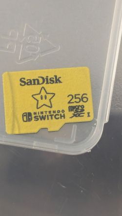 256gb SanDisk Micro SD for Nintendo Switch