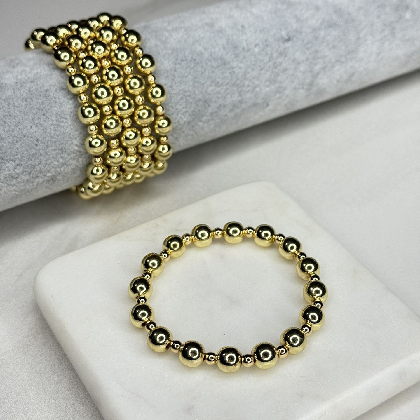 Fashion Statement Modern Bracelet BALINES GOLD for Women and Teen Girls. Vacation, Summer Accessories and Gift Ideas with Gold and Silver Jewelry.