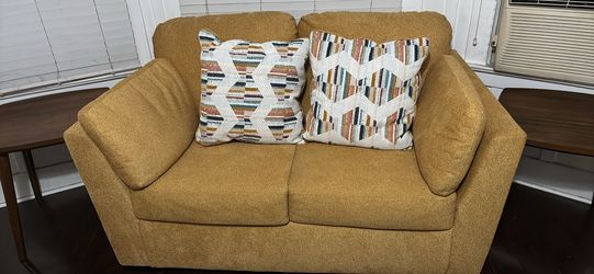Love Seat And 2 Side Tables For $250