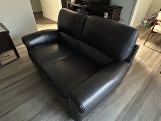 black sofa