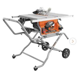 Rigid 10” Corded Table Saw. 