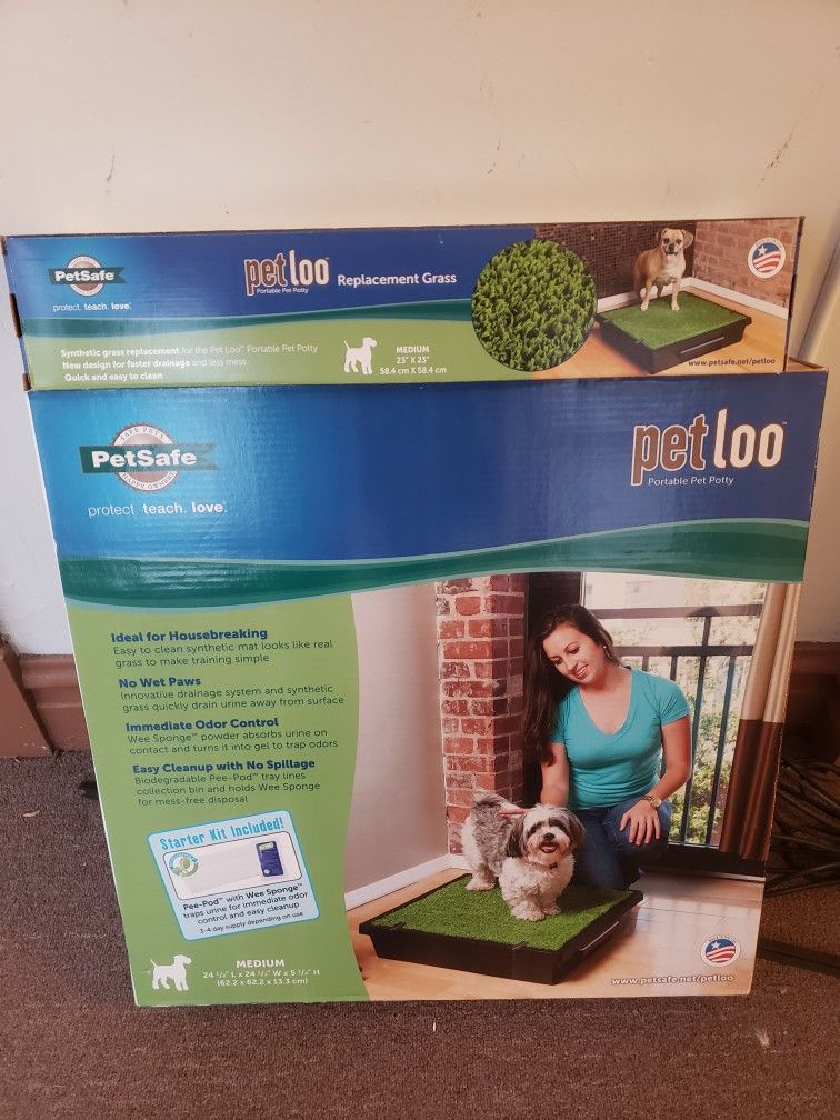 PET LOO, INDOOR PET POTTY BED