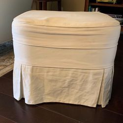 Ottoman With Slipcover