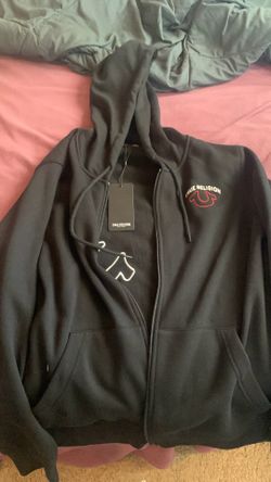 True Religion Zip Up Hoodie  L