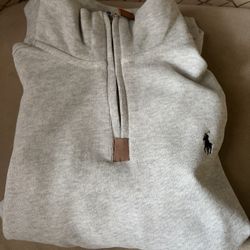 Grey Polo Quarter-zip 