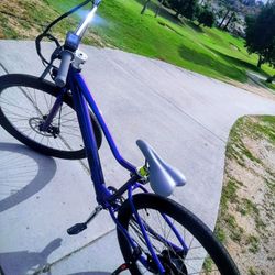 Hurley Hydrous 29"Electric Bmx *Throttle Power 500w Hub motor, Low Miles,   Almost Like New(Oil Slick Blue Color)💥$420 SUPER  SALE  ( 50+%off ) 