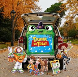 Toy Story Halloween trunk or treat props backdrops cutouts