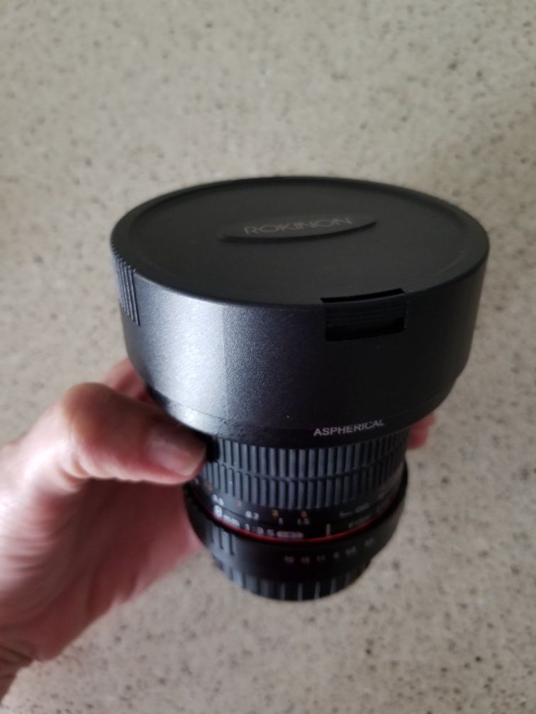 Rokinon 8mm f/3.5 UMC Fish eye CS 2 Lens