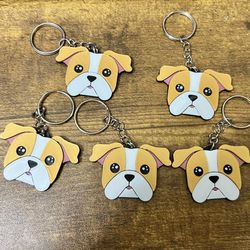 English Bulldog Keychains