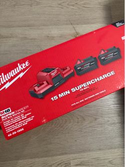 Milwaukee battery and charger set