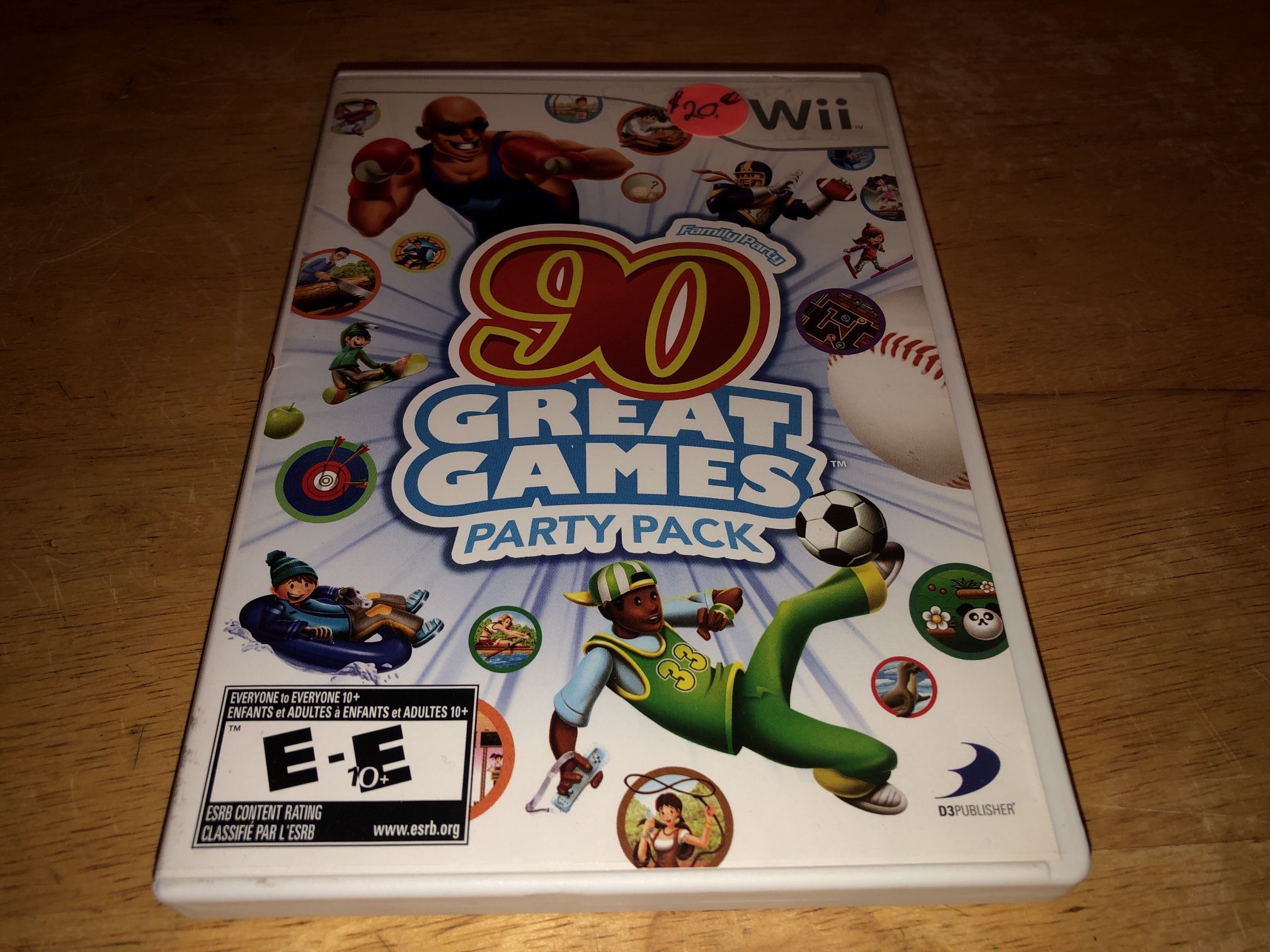 Wii Game Family Party 90 Great Games Party Pack 🏂🥊⛷️⚽️🏈⛸️🏹🚣🏼♀️🥋⚾️ And More