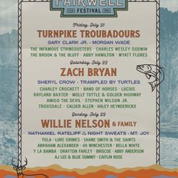 3 Day GA Fairwell Festival Tickets
