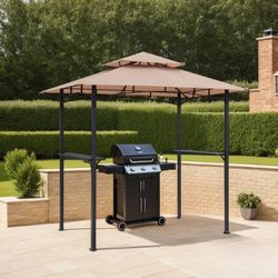 BBQ Gazebo 8’x5’ with New Cover/Top