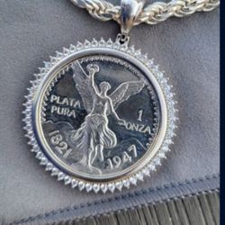 Silver Centenario And Bezel 