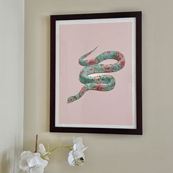 Urban Outfitters Snake / Floral Wall Art