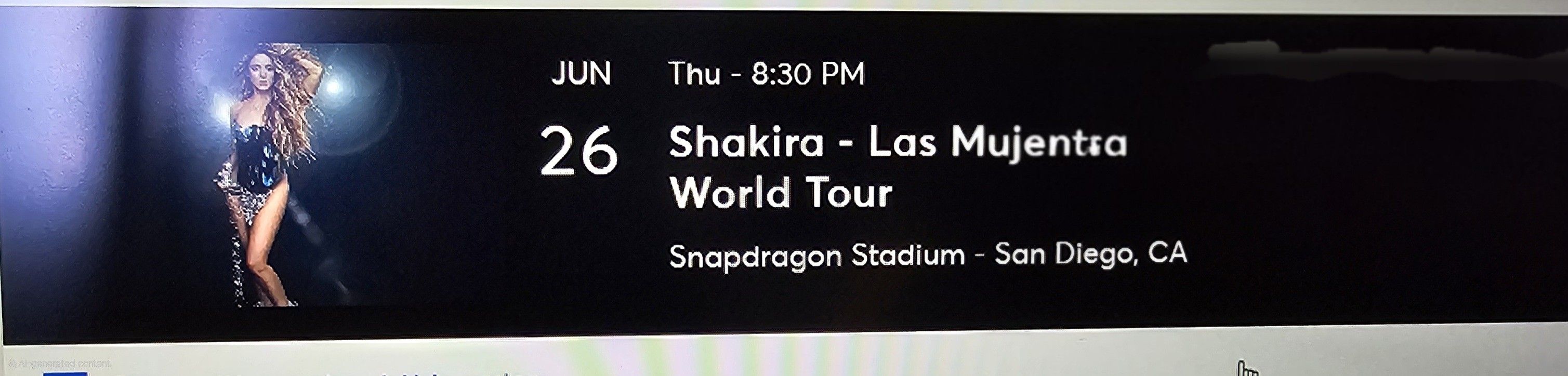 shakira Concert Tickets Link On Description