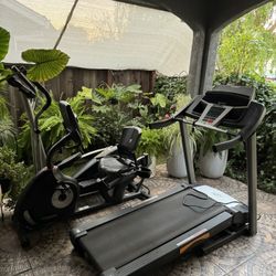 Like New: Treadmill, Stationary Bicycle, Elliptical Workout Machines 