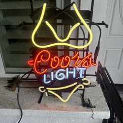 Coors Light, Yellow Bikini, Neon Light