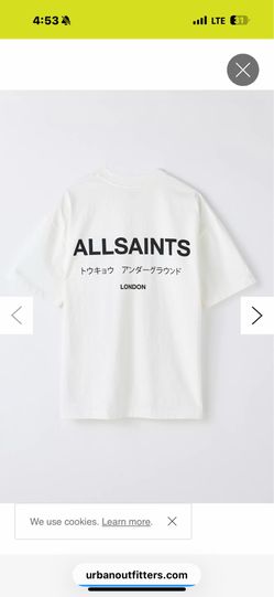 White all saints tee