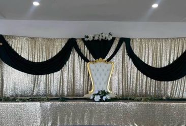 Gold sequence event decor for sale