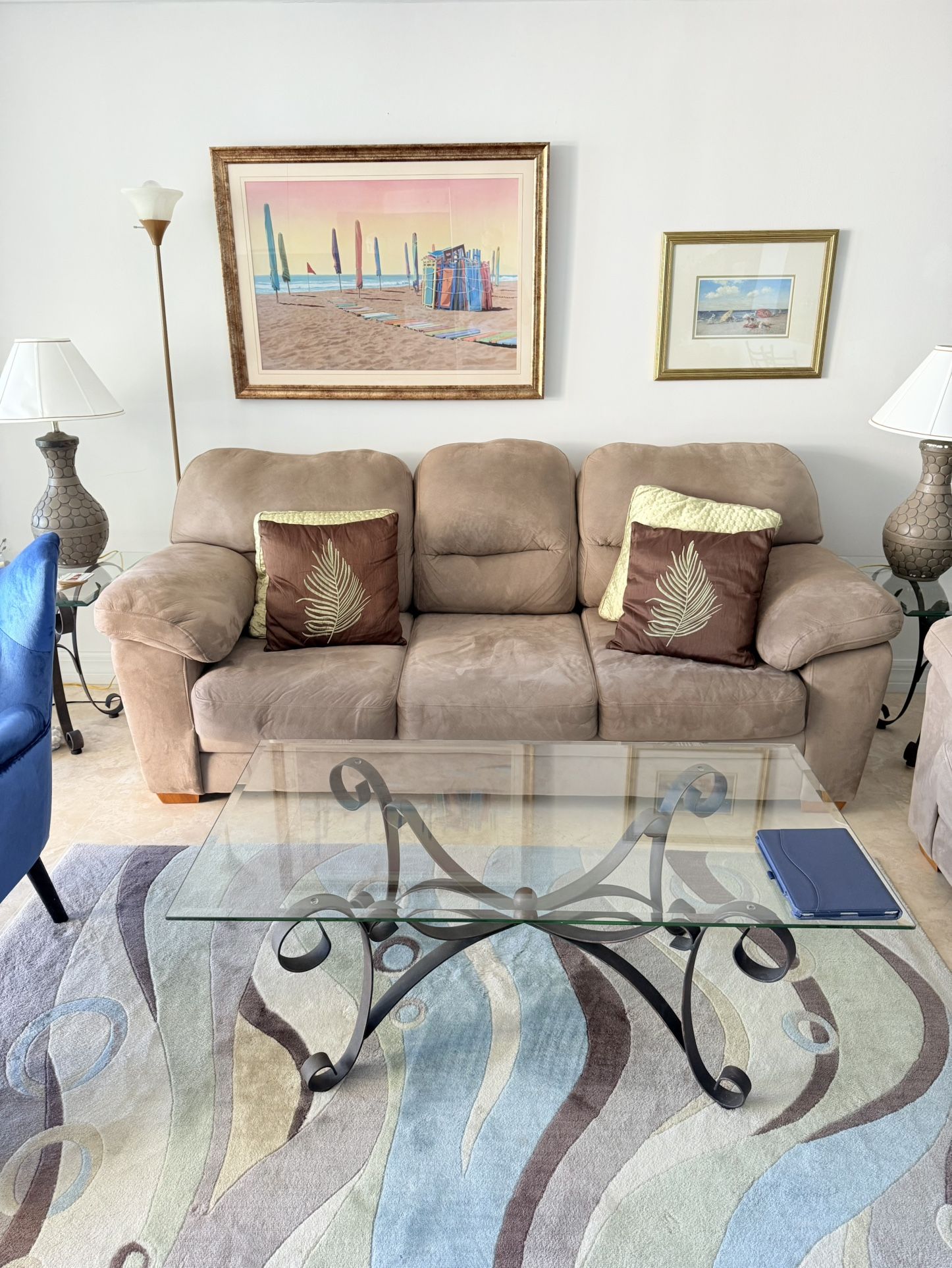 Nice 2 pieces furniture set. Sofa, Loveseat. Very comfortable. Excellent condition. $300 OBO. Great Bargain.