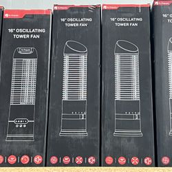 DR PREPARE 16” OSCILLATING TOWER FAN  NEW IN BOX  