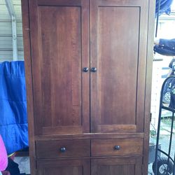 Tall Wooden Kincaid Armoire 