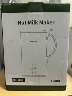 Nut Milk Maker ок МОККОМ Hot 212F Self Clean D Warm 140°F Boil Water koom lemp Menu MK-600B 600mL