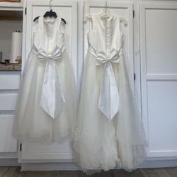 David’s Bridal Flower Girl Dress S1038