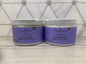 Shea Moisture Lavender Calming Crème Body Scrub; 11.3 oz (320g). new