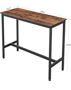 Bar Stool 3 Piece Set - VASAGLE Rustic Brown