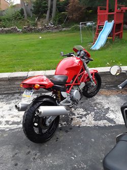 Ducati Monster super bike and bmw