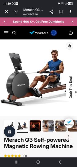 Merach Novarow Q3 Self Powered Magnetic Rowing Exercise Machine (Price Is Firm)