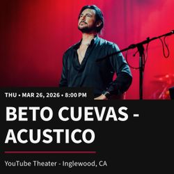 Beto Cuevas Tickets