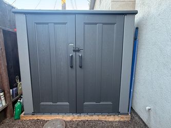 Lifetime Outdoor Storage Shed Dark Gray