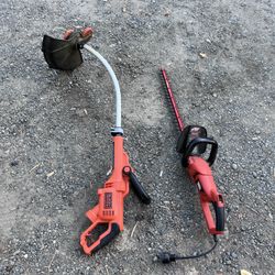 Electric  Hedge Trimmer And Weed Eater