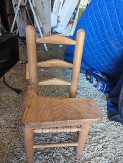 Vintage Doll School Chair