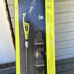 NEW IN BOX, RYOBI 8 Foot ELECTRIC  Pole Saw Landscaping Tool