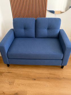Brand New Blue Loveseat / Sofa- Never Used 💙