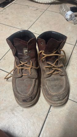 Irish Setter Men's Brown Lace-Up Ankle Work Boots Slip Resistant US 8.5