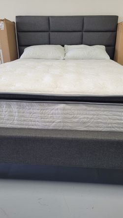 Brand New Plush Orthopedic Pillowtop Mattress With Lumbar Gel Support - Twin Full Queen King and Cali King Bed In A Box 📦