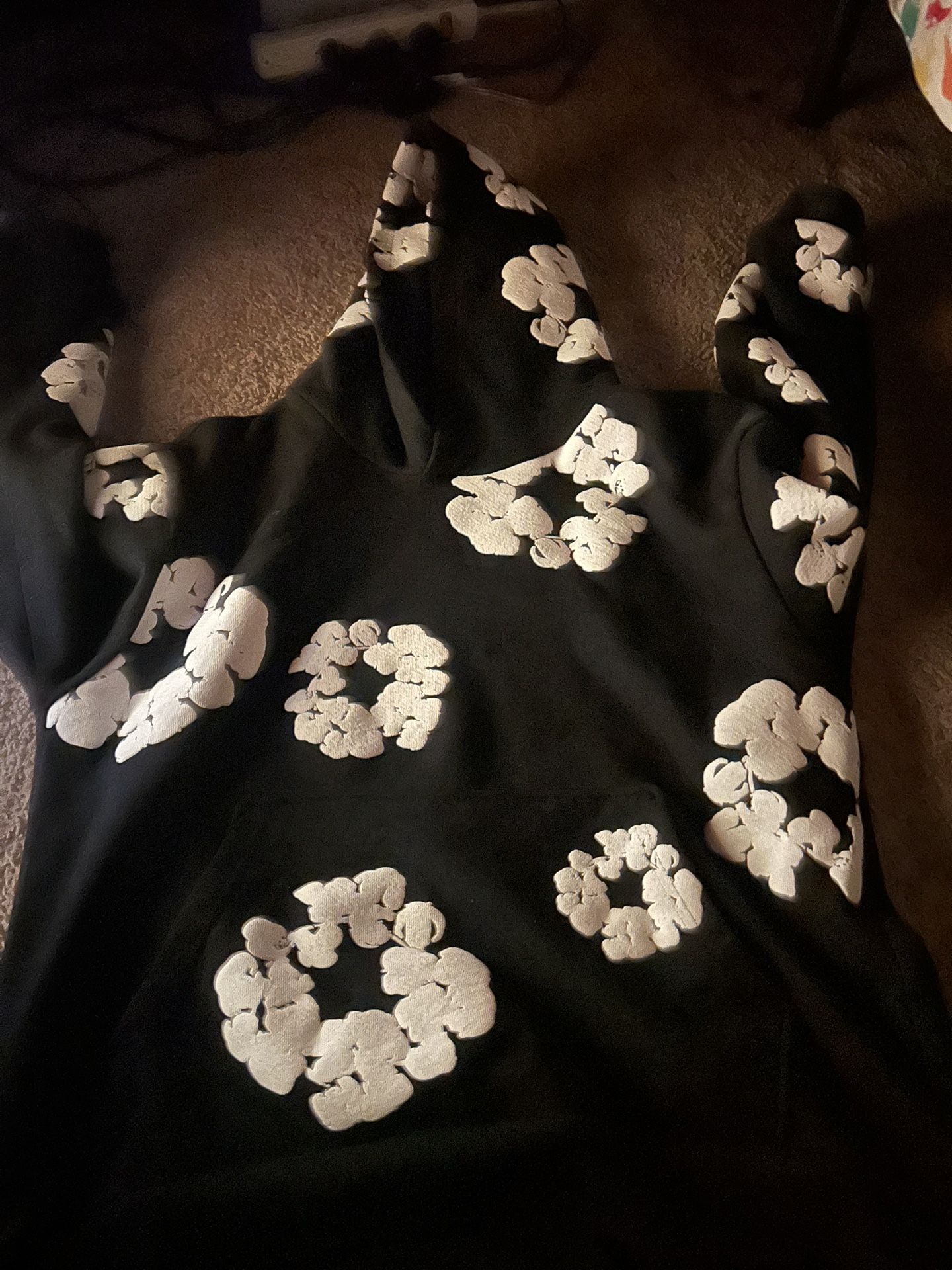 Black And White Denim Tears Hoodie