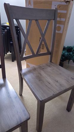 2 farmstyle style chairs