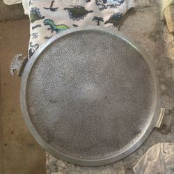 1930 Vintage Heavy Duty Aluminum Pizza Pan/Serving Dish