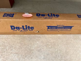 VINTAGE Da-Lite Versatol Portable Collapsible Projector Screen 40" x 40”