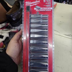 Milwaukee 48-22-9405 3/8" Drive Deep Well SAE Socket Set - 10pc